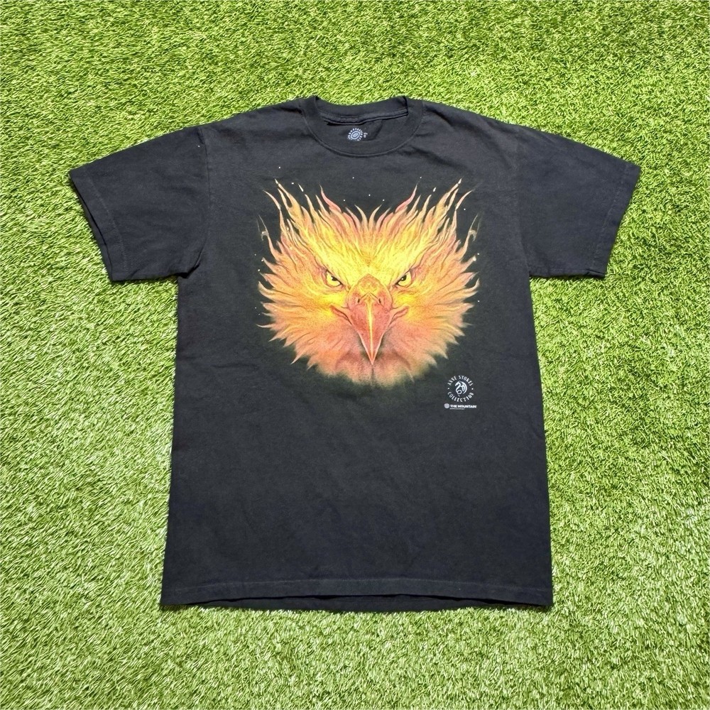 The Mountain Anne Stokes Collection Eagle Graphic T-Shirt Men’s Size Small Black