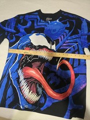 Marvel Venom T-Shirt Men’s Sz Small All-Over Print Spiderman Universe Comics Tee