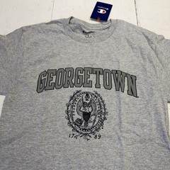 Georgetown Hoyas Shirt Mens Small Gray NCAA Basketball Champion Graphic Tee