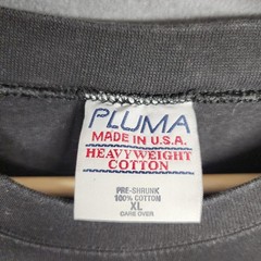 Vintage Pluma Shirt Mens XL Black 1999 Yearbook School Graphic Made USA 90s