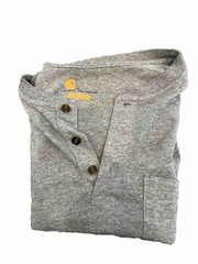 Carhartt Men’s Gray Short Sleeve Workwear Henley Neck Pullover T-Shirt Size L