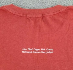 Lion Head Dagger Shirt Mens Large Mehrangarh Museum Shop Jodhpur India Adult A14