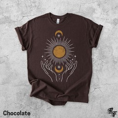 Celestial Sun Moon Mystical Comfort Tee Cosmic Galaxy Gift