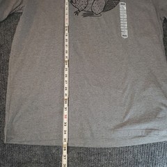 Duluth Trading Co Beaver Graphic Longtail T Shirt Gray XL 100% Cotton NWT