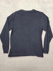 Fruit Of The Loom Shirt Mens Large Black Long Sleeve Select Cotton Crewneck Tee