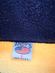 Vintage 90s San Juan Islands FLEECE Orca Whale YELLOW Small USA PNW WA State