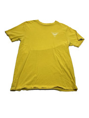 Vans Yellow T-Shirt with Logo On Back& Front Left Chest -Medium