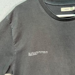 Pangaia Mens Size XL Black Seaweed Organic Cotton T-Shirt Sustainable Casual