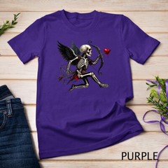 Gothic Valentine A Skeletal Cupid Strikes Funny T-Shirt Unisex T-shirt