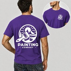 Mens Unisex Work T Shirt Custom Personalised Trade Logo Painter Plumber Mechanic