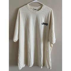 Jeep Trail Blazer Duck Graphic T-Shirt Mens 3XL Cream Jedco Heavyweight New