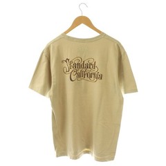 Standard California T-Shirt Cut & Sew Print Beige L Used