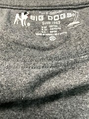 Big Dogs “Bite Me” Long Sleeve T-Shirt 2XL Gray Cotton/Polyester/Rayon Blend