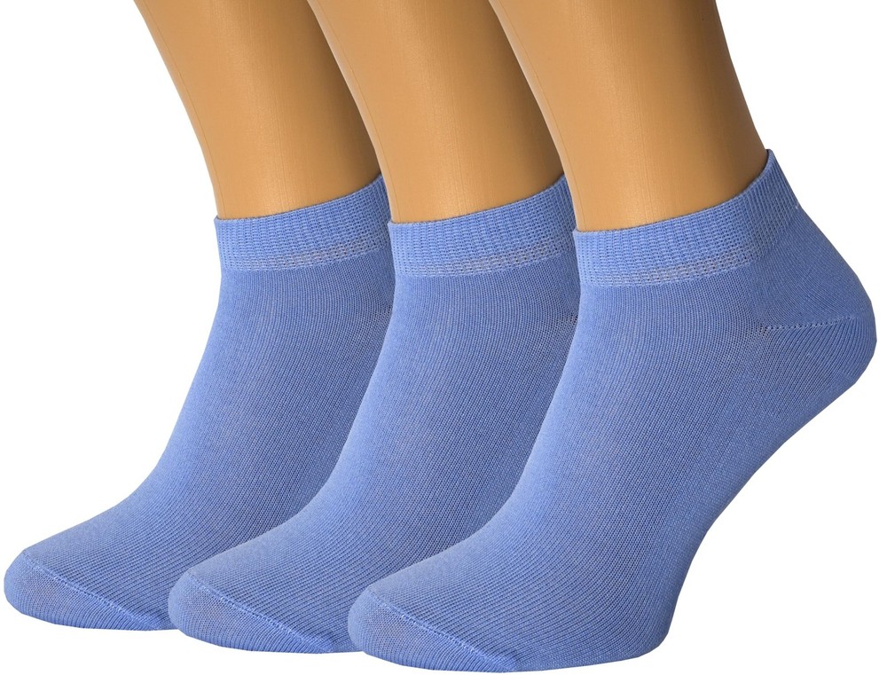 3 Pack Unisex Thin Cotton Ankle Socks Dry Fit Low Cut Running Socks (Light Bl…