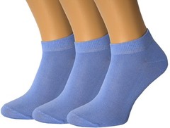 3 Pack Unisex Thin Cotton Ankle Socks Dry Fit Low Cut Running Socks (Light Bl…
