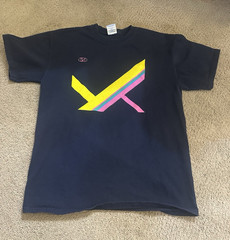 OMD History of Modern Double-Sided Graphic Print Black T-Shirt (Size M)