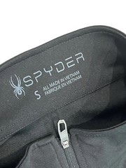 SPYDER Black Web Strong Dry W.E.B. 1/4 1/2 Zip-Neck Top Long Sleeve Men’s Small