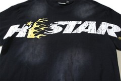 Hell Studios star Gel Sport Logo tee men’s cotton washed short sleeved T-shirt