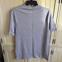 GAP Men’s Crew Neck Short Sleeve Slub Pocket T-Shirt Light Grey Heather M Medium