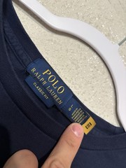 Polo Ralph Lauren Classic Fit Polo Bear Varsity T-Shirt Navy Sz Large H5