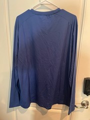 $128 RLX Ralph Lauren Performance Training Golf LS Shirt Royal Navy Blue Sz XL