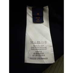 Louis Vuitton Mens Black Logo Knit T-Shirt RM222E OY8 HNN42X Made in Italy Sz M