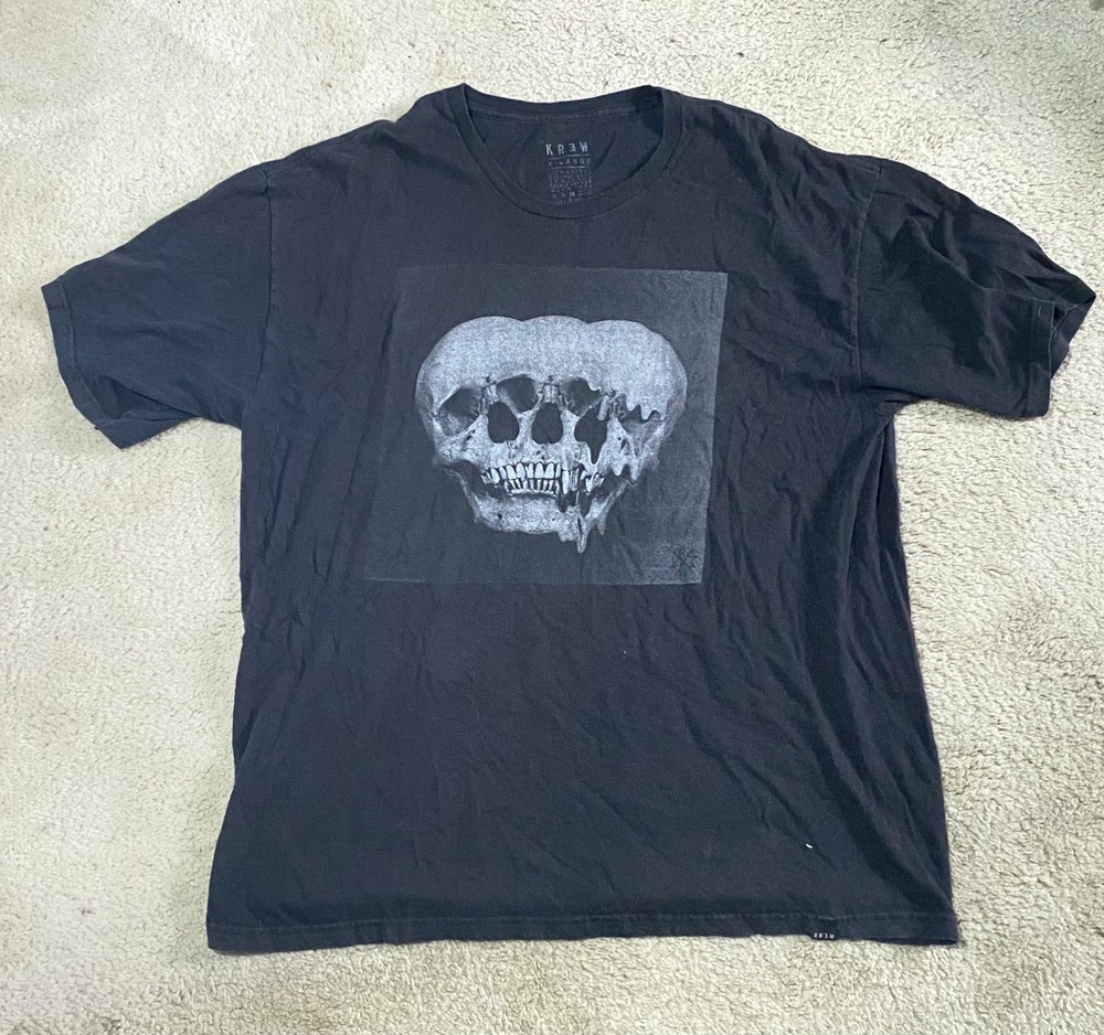 KREW Skull Tee-Shirt Black and gray XL