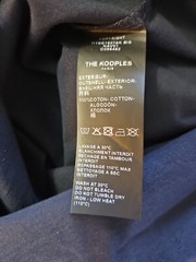 NWT The Kooples Size XS Men’s Relaxed Fit Cotton Polo T Shirt in Navy Blue New