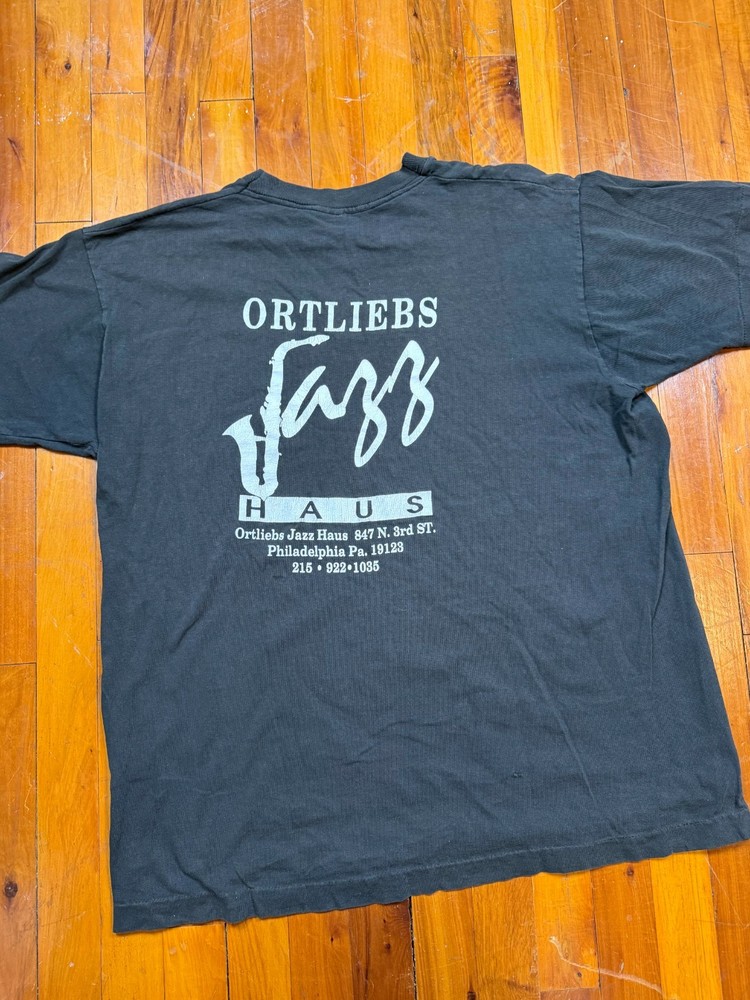 Vintage Single Stitch Ortliebs Jazz Haus Philadelphia PA on Fruit of the Loom XL
