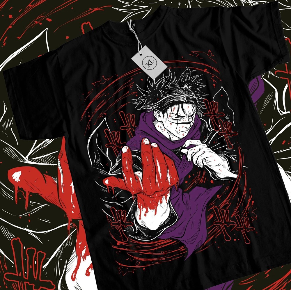Anime Jujutsu Kaisen Bloody Choso Black T-Shirt