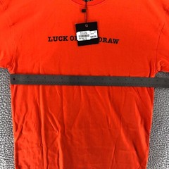 The Museum Fashion Is Art Luck Of The Draw Shirt Orange Men’s Size S