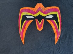 Vintage Y2K Ultimate Warrior Mask WWE WWF Legends Authentic On GILDAN TAG ,SZ 3X