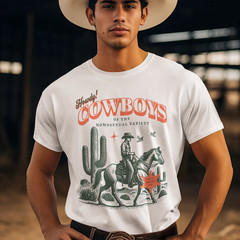 GAY COWBOY SHIRT, Queer Pride Shirt, Howdy Cowboys, Let’s Mount Up