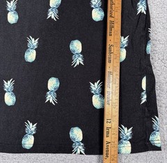 Hollister Must Have T Shirt Men M Short Sleeve Tee Black Pineapple Swinger AOP