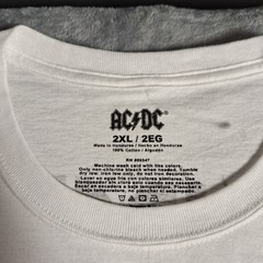 AC/DC High Voltage Album And Song Titles Front Back Design T-Shirt 2XL