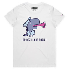 VOICEART Bridezilla at the Wedding Funny Couples T-Shirt with Premium Graphic