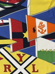Polo Ralph Lauren Nautical Flags All Over Print T Shirt Men’s Medium Multicolor