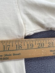 Market Smiley Face Shirt Mens Small Off White Graphic Look At The Bright Side Te