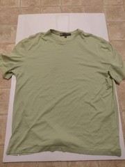 Robert Barakett Men XXL Shirt Sage Green 100% Pima Cotton Crew Neck Short Sleeve