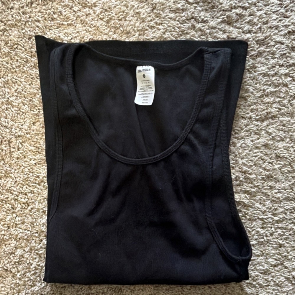 Ekovision Black Sleeveless Cotton Men’s T-Shirt Round Neck Size 2xl