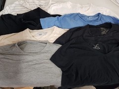 Pack of 10 T Shirts/Vests/Polos Available in different sizes. Just 99p Per item.