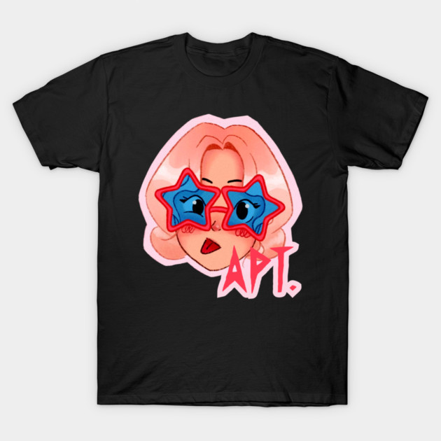 Rosé Bruno Mars APT T-Shirt Apt Rose Graphic Tee Kpop Pop Music Merch Shirt