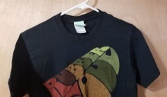 2005 THE BEATLES RUBBER SOUL Black Cotton T-SHIRT Apple Corps Adult Size SMALL