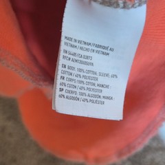 American Eagle Outfitters Men’s Thermal Raglan Graphic Logo T-Shirt M Orange