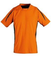 New Mens Sols 01638 Maracana Contrast performance T. Orange/Black L. T7548.