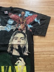 Nirvana Kurt Cobain Band AOP Single Stitch T-Shirt M, XL , 2XL Modern Boot