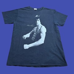 Bruce Lee Photo Portrait T Shirt Medium Black Action Movie Legend Y2K Cotton