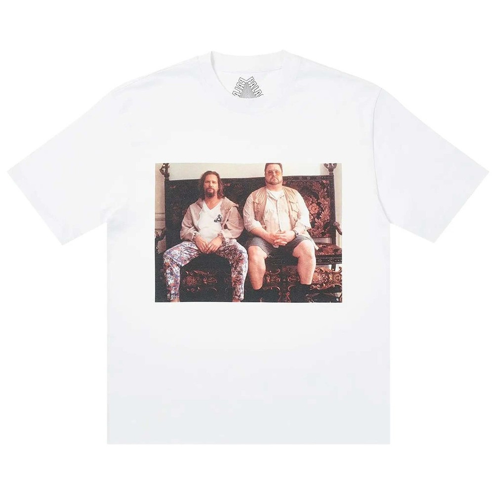 Palace Dude T-Shirt P19TS014 White Cotton Graphic Tee Mens Large