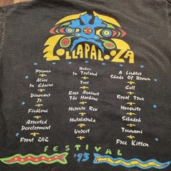 Lollapalooza Vintage 1993 T-Shirt GIANT by ANVIL Size XL Single Stitch