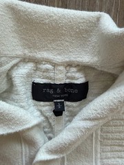 Rag&bone Zuma Toweling Shirt Chalk